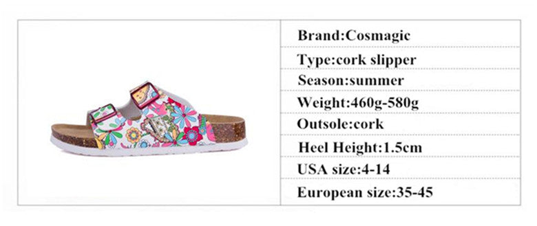 Sandals New Summer Beach Cork Slippers Shoes Women