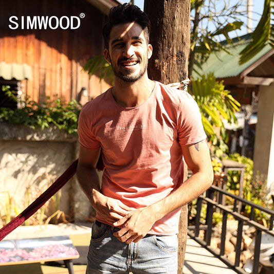 SIMWOOD Men Clothing T shirt  Summer