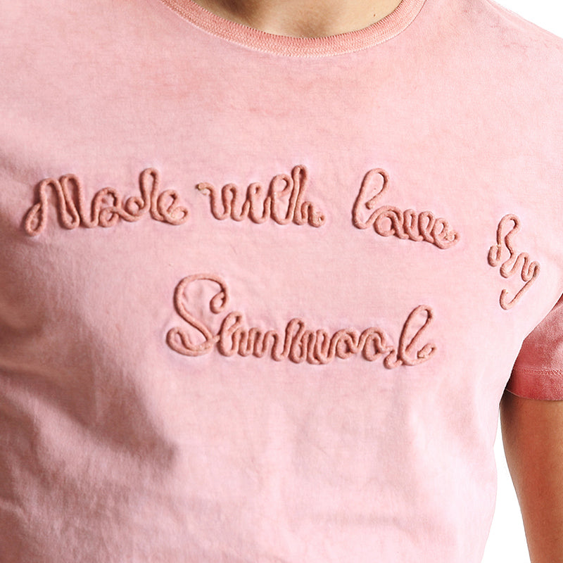 SIMWOOD T Shirt Men 100% Pure Cotton Vintage Letter embroidered  Slim Fit Tops Brand Clothing TD1152
