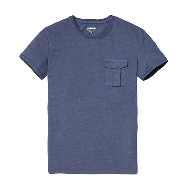 SIMWOOD T Shirts Men 100% Pure Cotton Pocket