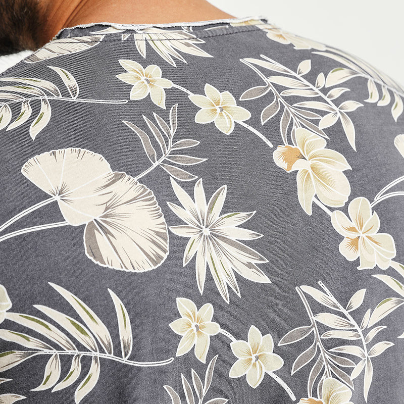 SIMWOOD T Shirt Men Slim Fit 100% Pure Cotton Print Floral Brand Clothing Plus Size