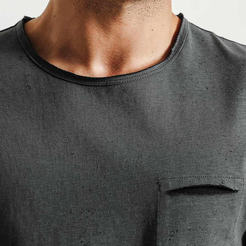 SIMWOOD T Shirts Men 100% Pure Cotton O-neck Brand Clothing Slim Fit Plus Size
