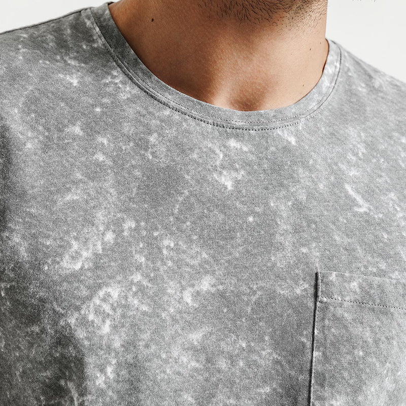 SIMWOOD T Shirt Men Marble 100% Pure Cotton Fashion Tops Brand Clothing
