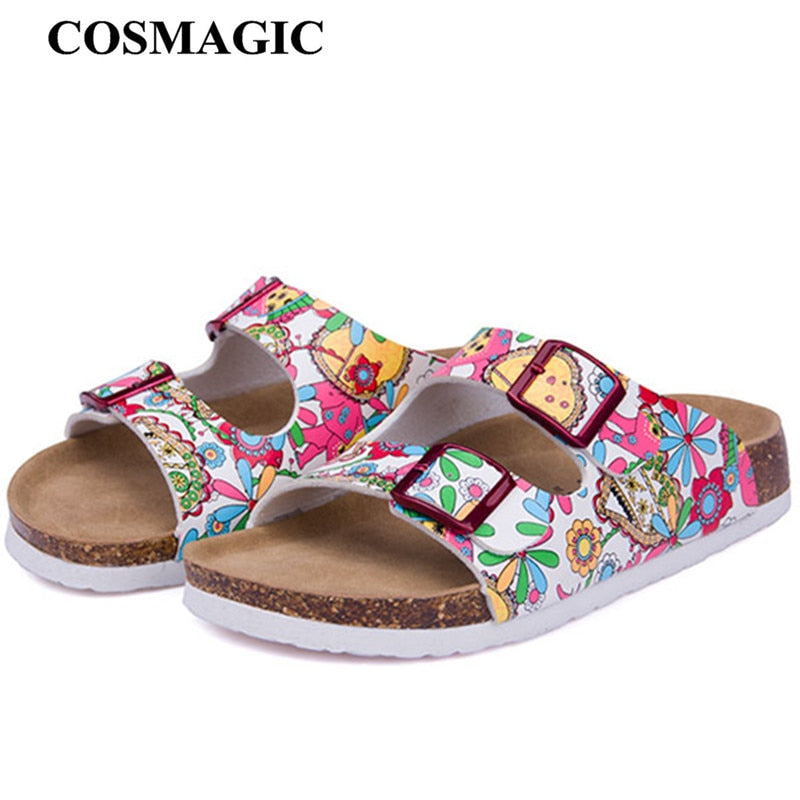 Sandals New Summer Beach Cork Slippers Shoes Women