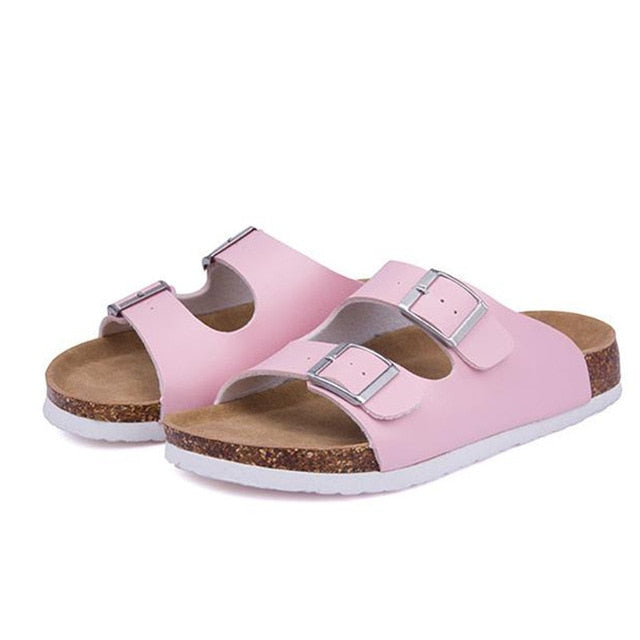 Sandals New Summer Beach Cork Slippers Shoes Women