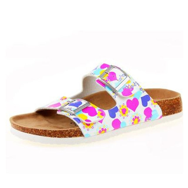 Sandals New Summer Beach Cork Slippers Shoes Women