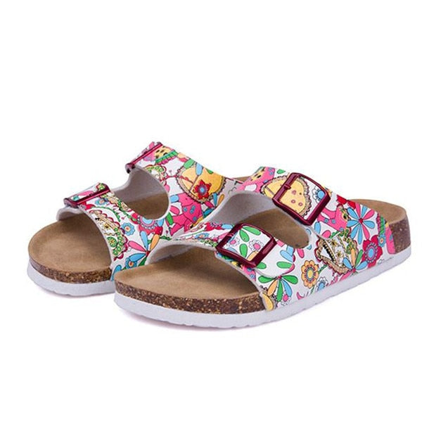 Sandals New Summer Beach Cork Slippers Shoes Women