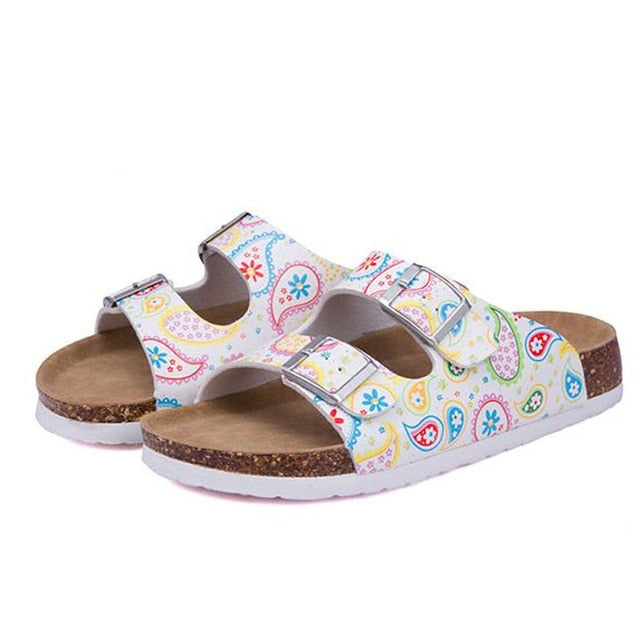 Sandals New Summer Beach Cork Slippers Shoes Women