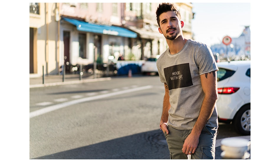 SIMWOOD 2019 Brand Fashion Casual Men T shirt Summer Short Sleeve