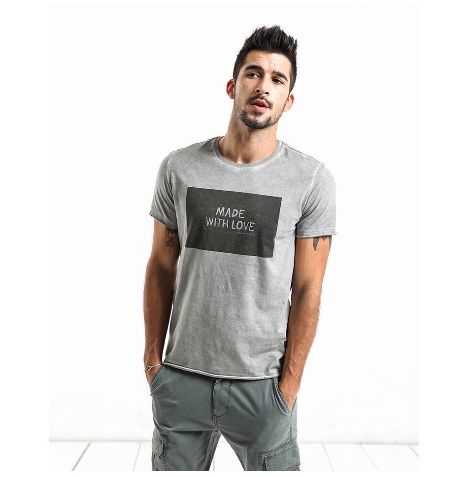 SIMWOOD 2019 Brand Fashion Casual Men T shirt Summer Short Sleeve