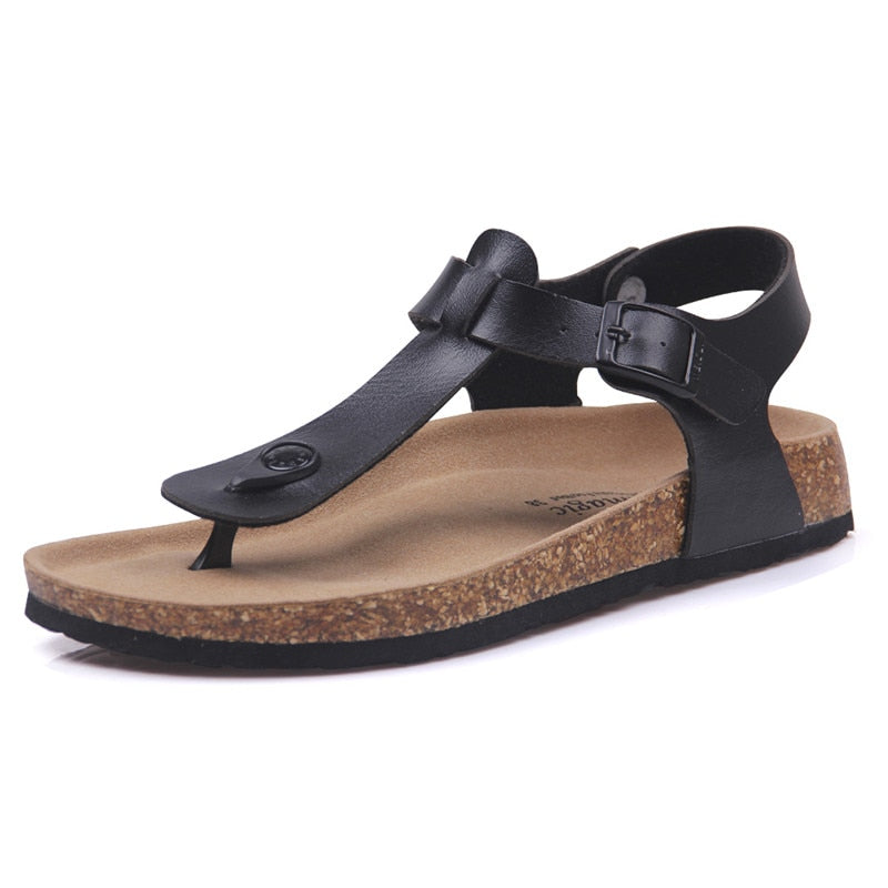 Sandals Fashion Cork New Women Summer Beach Slipper Shoe Flat