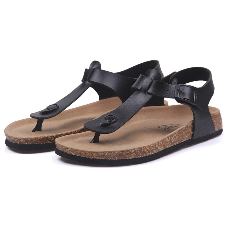 Sandals Fashion Cork New Women Summer Beach Slipper Shoe Flat