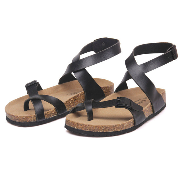 Sandals Fashion Cork Sandals 2018 New Women Casual Summer Beach Shoe Flat