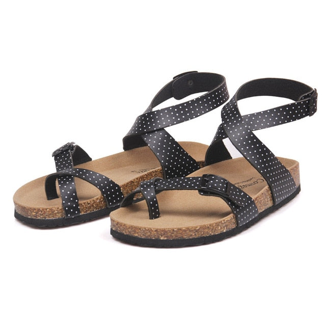 Sandals Fashion Cork Sandals 2018 New Women Casual Summer Beach Shoe Flat