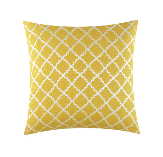 Pillow case 2 Pcs For Sofa Throw Pillow Cover Yellow Geometric Decorative Home Decor