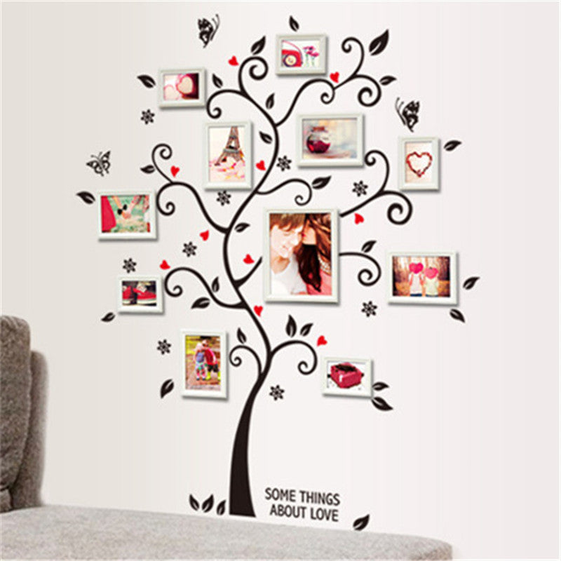 Tree Wall Stickers Home Decor Family Photo Frame Living Room Bedroom Wall Decals Home