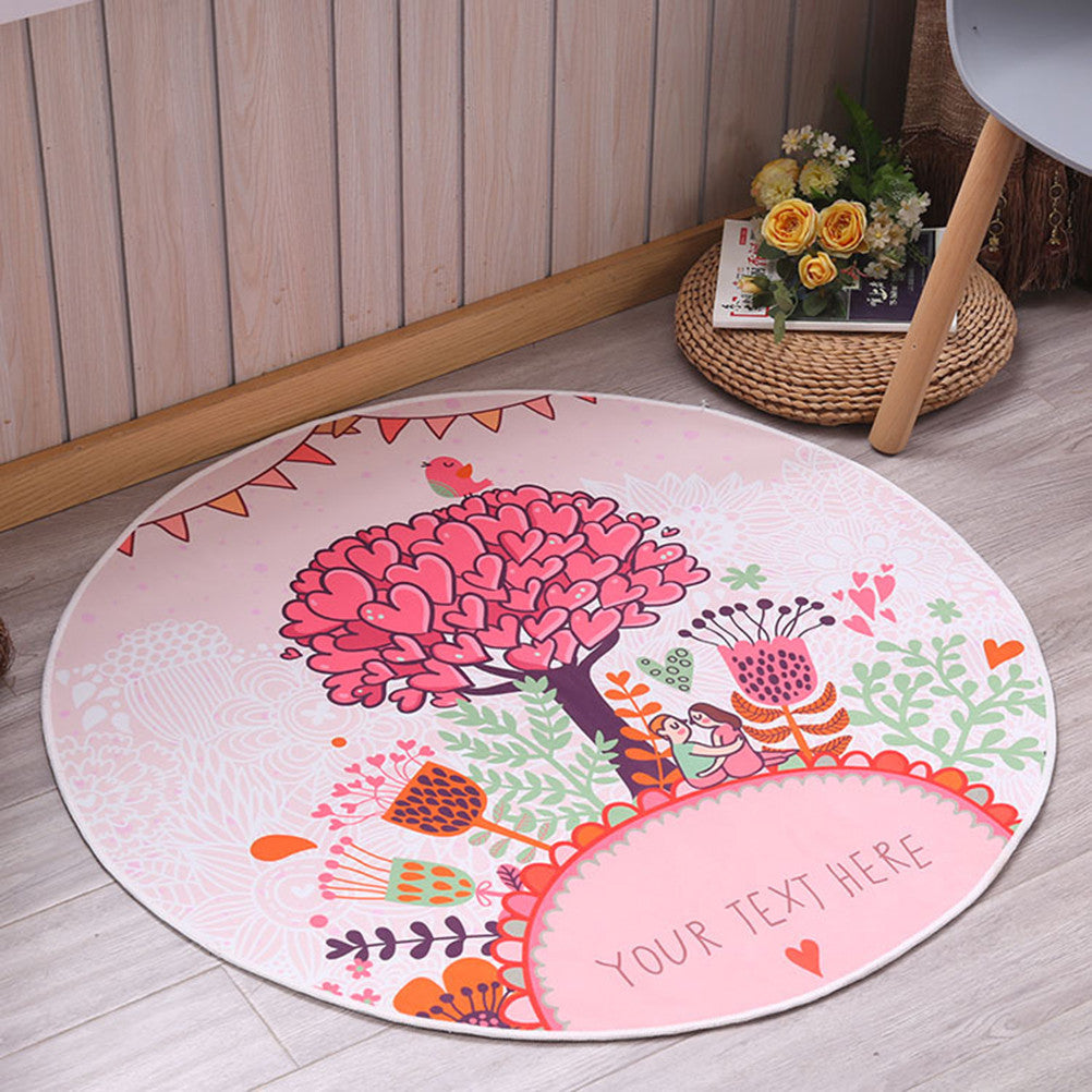 Non-Slip Carpet Machine Washable Round Area Rug Living Room Bedroom Bathroom Kitchen Soft Carpet Floor Mat Home Decor