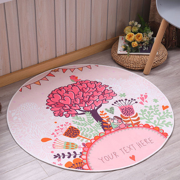 Non-Slip Carpet Machine Washable Round Area Rug Living Room Bedroom Bathroom Kitchen Soft Carpet Floor Mat Home Decor