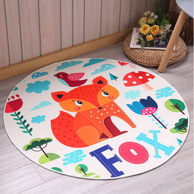 Non-Slip Carpet Machine Washable Round Area Rug Living Room Bedroom Bathroom Kitchen Soft Carpet Floor Mat Home Decor