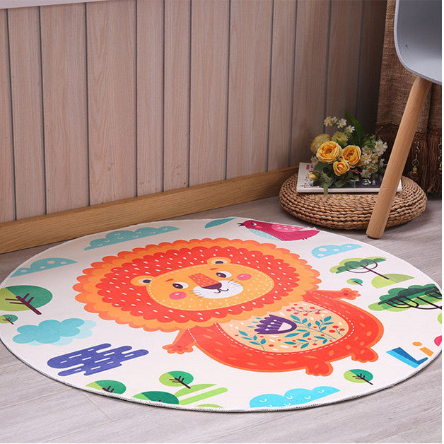 Non-Slip Carpet Machine Washable Round Area Rug Living Room Bedroom Bathroom Kitchen Soft Carpet Floor Mat Home Decor