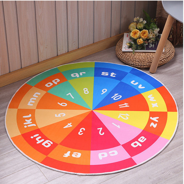 Non-Slip Carpet Machine Washable Round Area Rug Living Room Bedroom Bathroom Kitchen Soft Carpet Floor Mat Home Decor