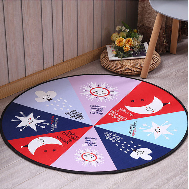 Non-Slip Carpet Machine Washable Round Area Rug Living Room Bedroom Bathroom Kitchen Soft Carpet Floor Mat Home Decor